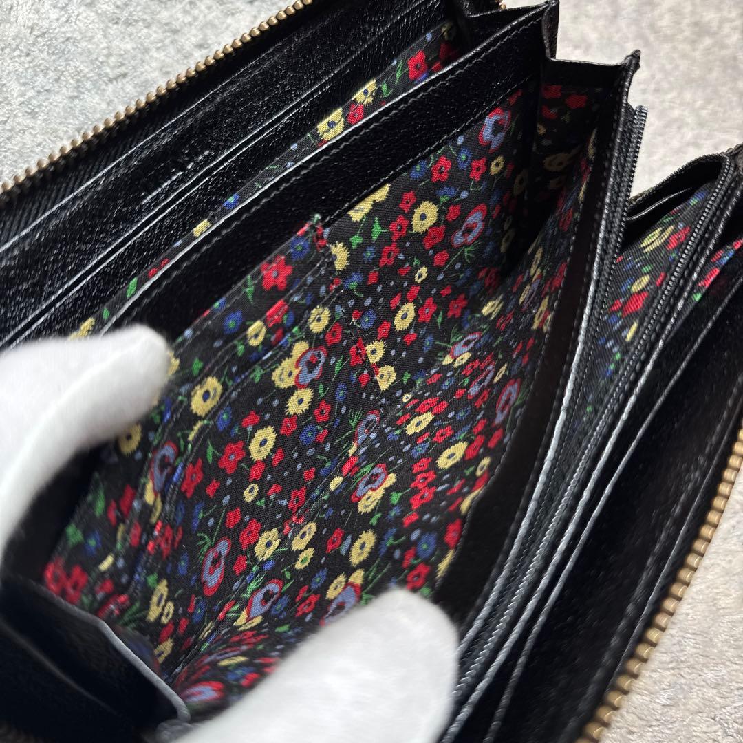 【未使用】ANNA SUI アナスイ 長財布 ラウンドファスナー ブラック