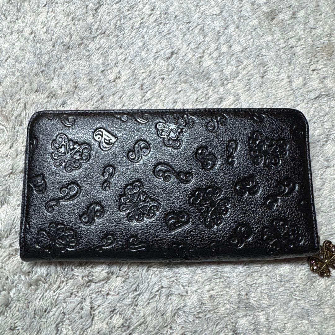 【未使用】ANNA SUI アナスイ 長財布 ラウンドファスナー ブラック