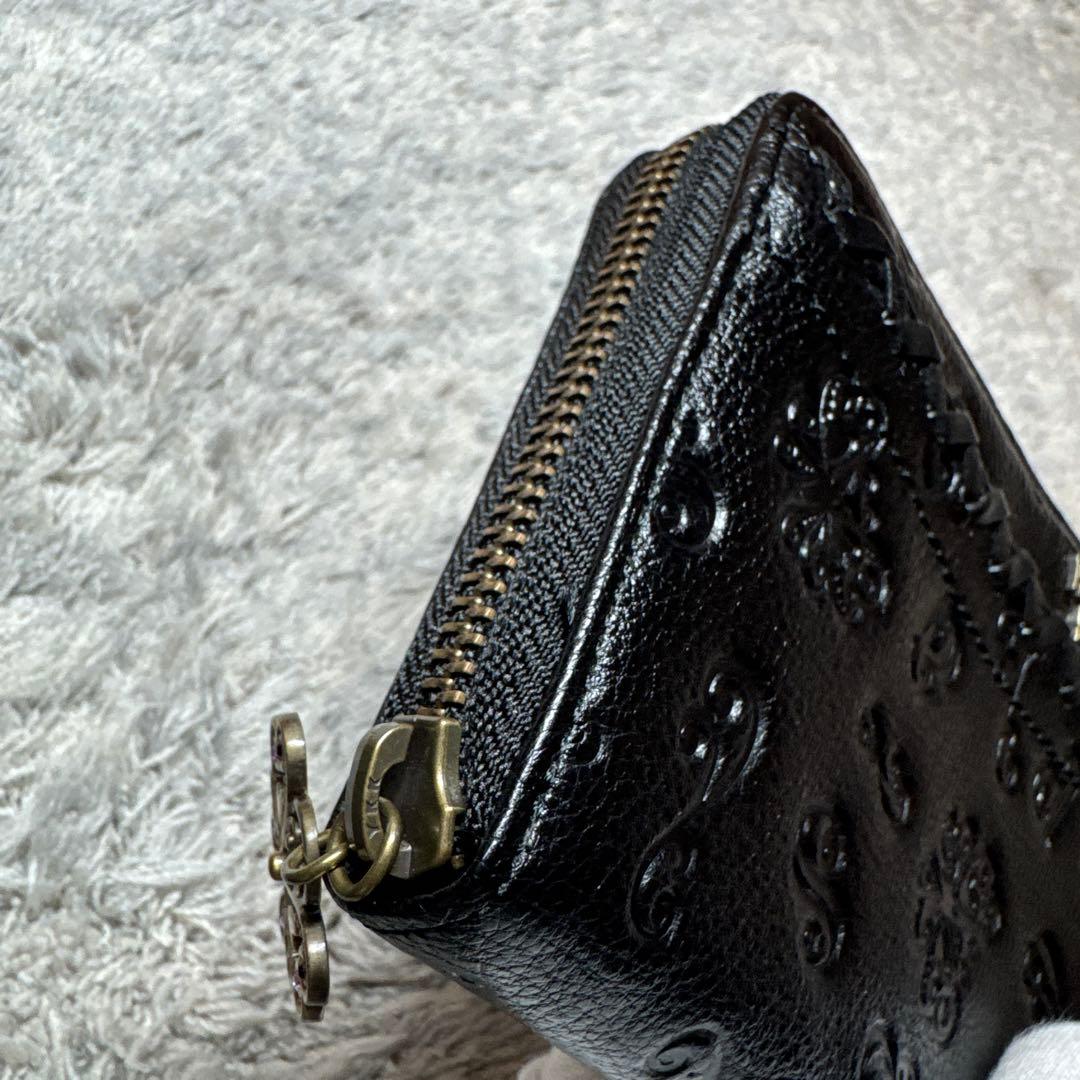 【未使用】ANNA SUI アナスイ 長財布 ラウンドファスナー ブラック