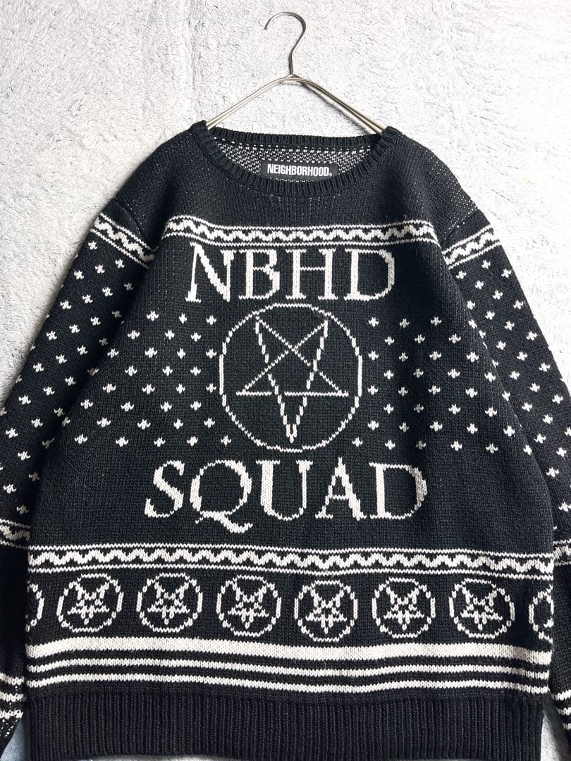 【NEIGHBORHOOD】ネイバーフット ジャガードニット 五芒星柄セーター