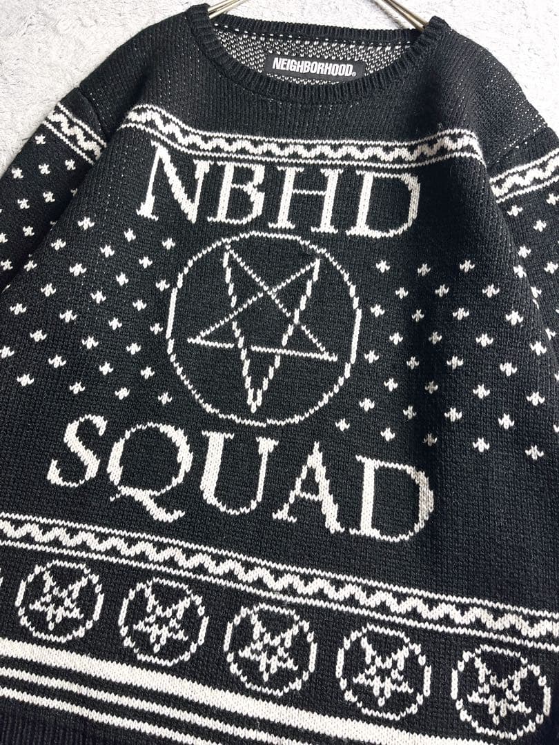 【NEIGHBORHOOD】ネイバーフット ジャガードニット 五芒星柄セーター