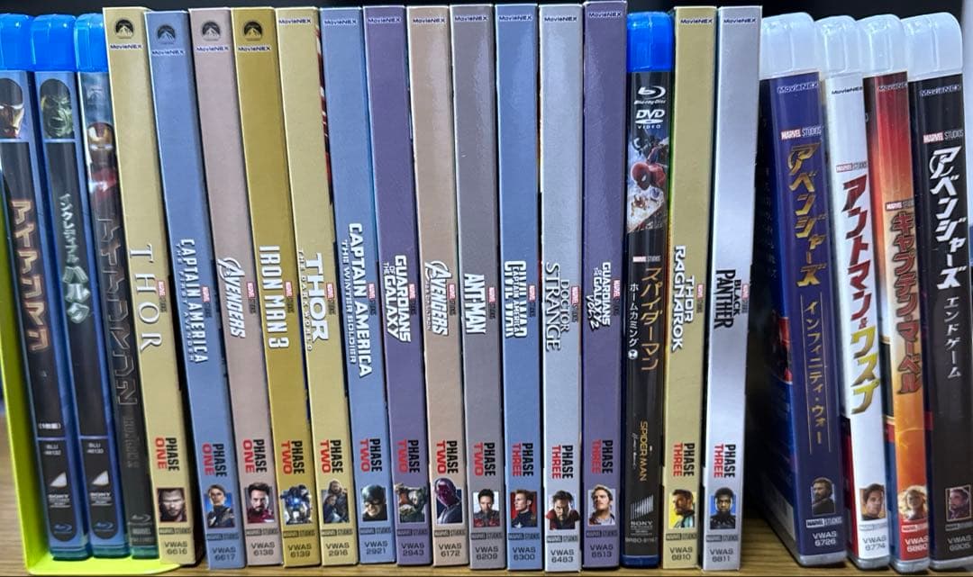 MCU MARVEL フェーズ1,2,3 22作品セット　DVD&Blu-ray