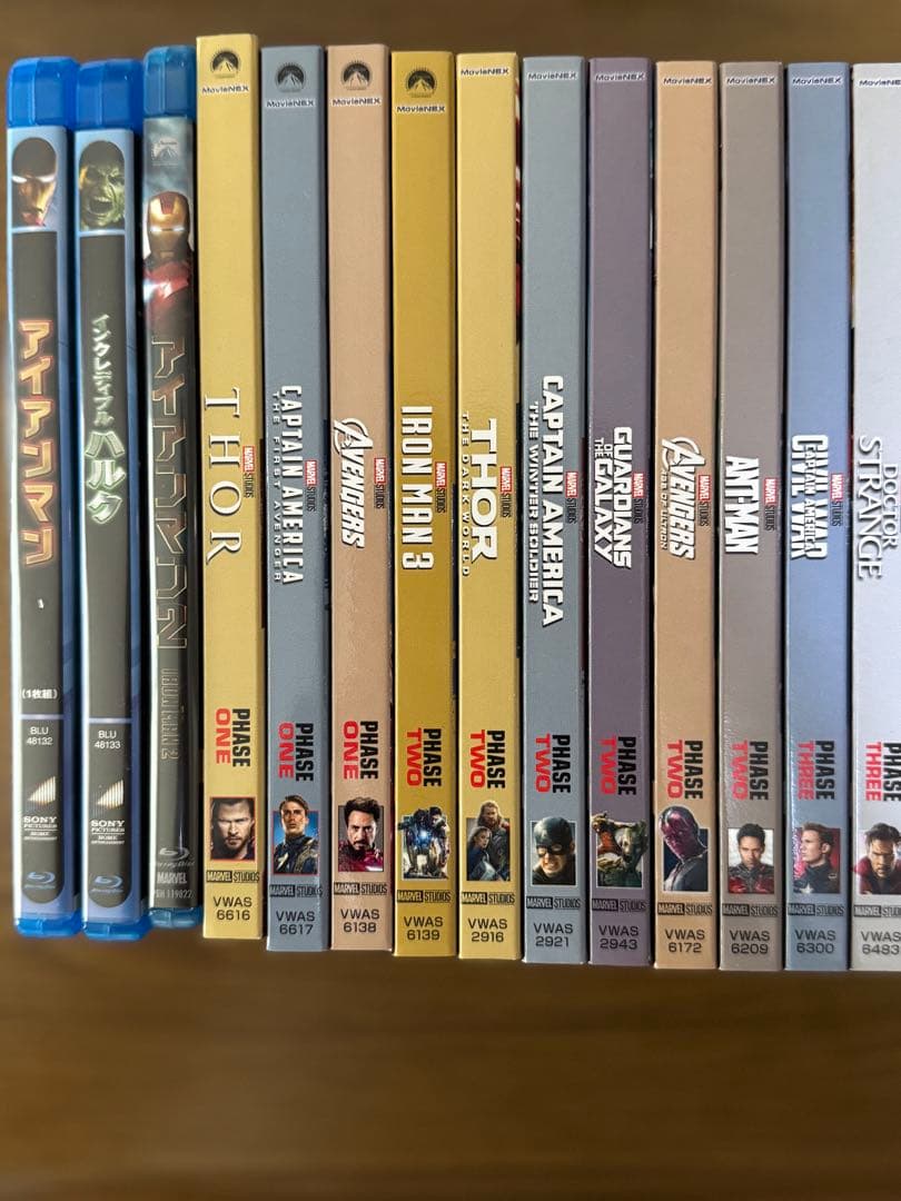 MCU MARVEL フェーズ1,2,3 22作品セット　DVD&Blu-ray