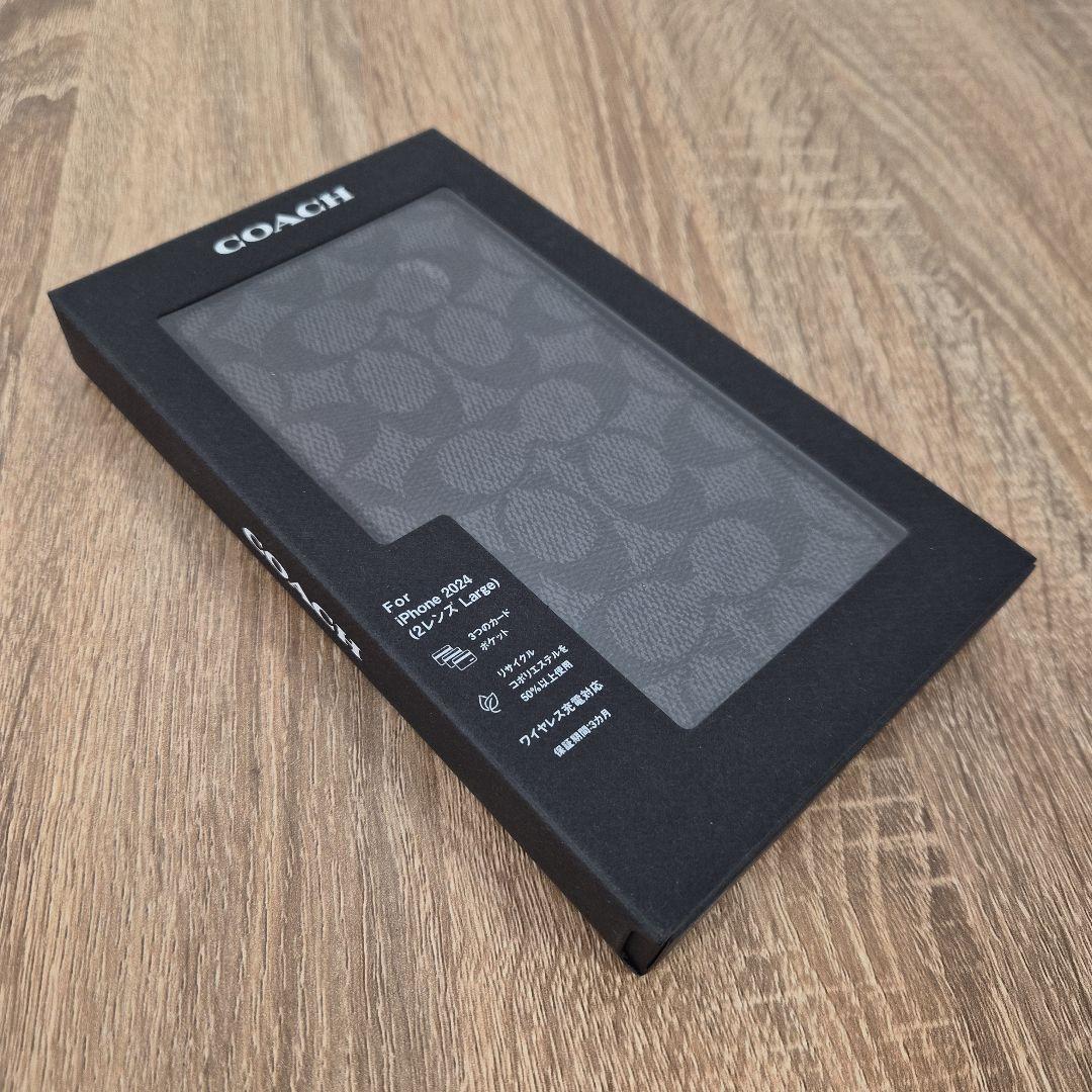iPhone16Plus コーチ（R）ブックタイプケース