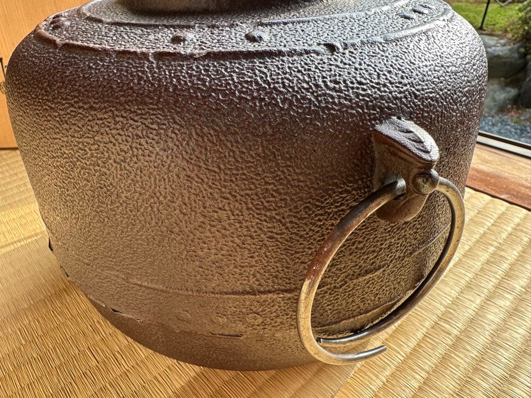 【最終処分値下げ】【25日までの出品】高橋敬典　鉄製茶釜