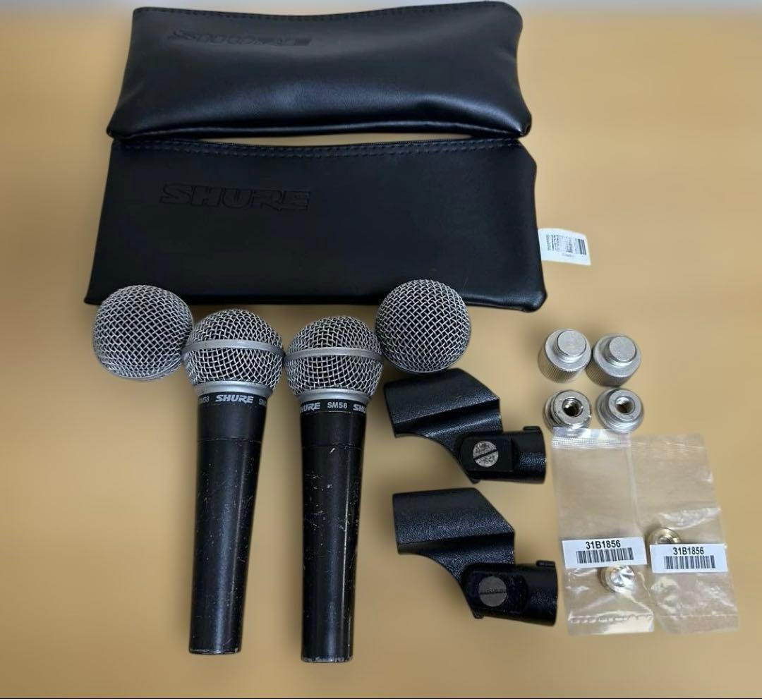 SHURE　SM58 2本セット　メキシコ製　音出しOK