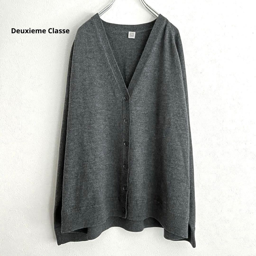 定価5.5万 ドゥーズィエムクラス トーテム ラグランスリーブウールカーディガン