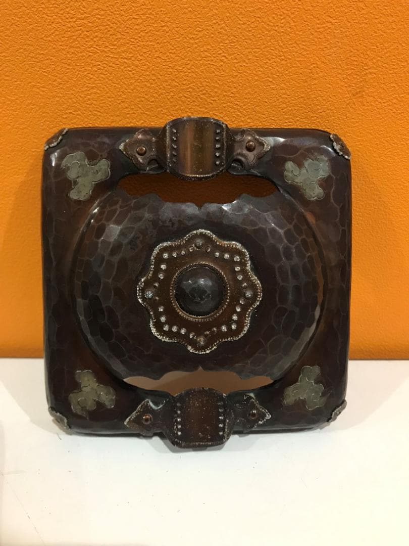 【ヨッシー様】久芳堂造 古代毛織式 銅蟲喫煙具 箱付き