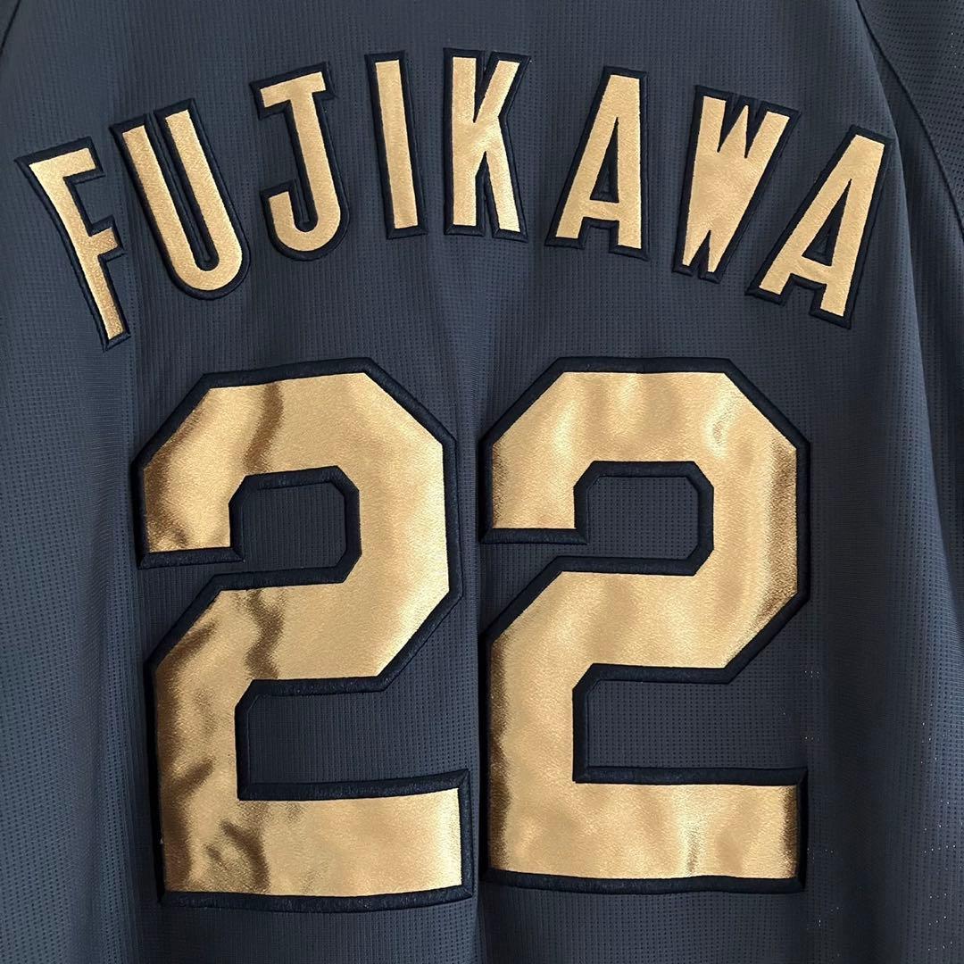 完売品 阪神タイガース ブラックダイナマイト ユニフォーム 藤川 22 L