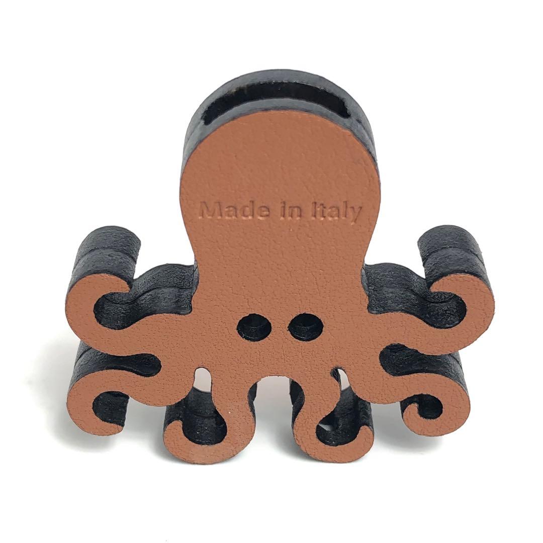 【ほぼ未使用】LOEWE ロエベ オクトパス ダイス チャーム レザー タコ