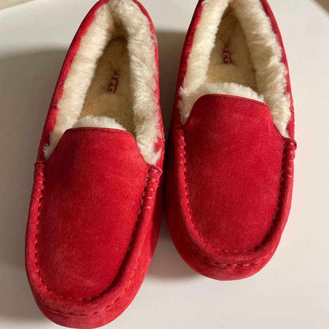 UGG W Ansley レッド モカシン