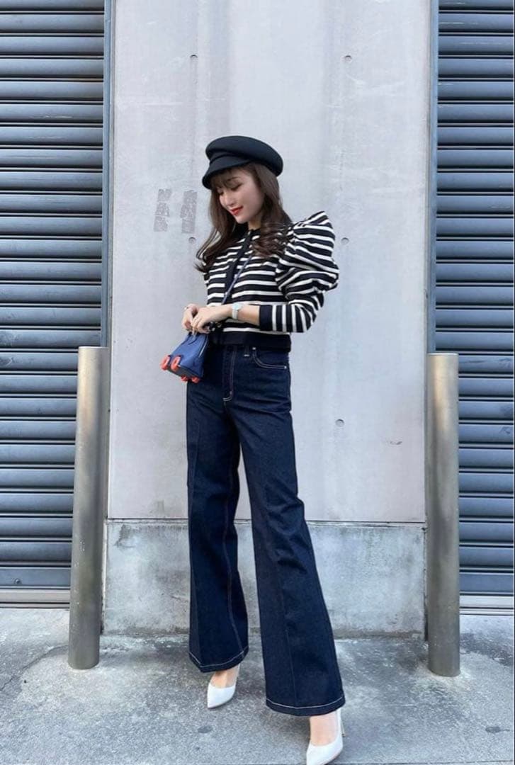 sheller シェリエ ハートボタンカーディガン