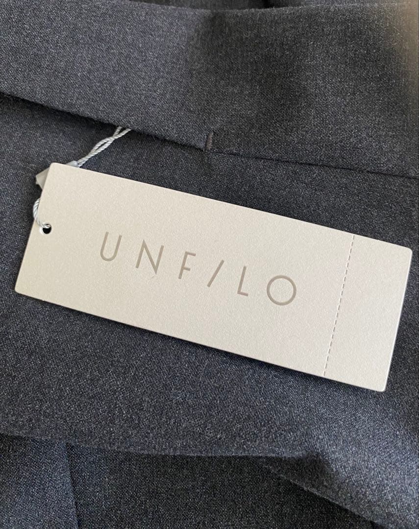 新品UNFILO ダブルブレストジャケット Lサイズ　グレー
