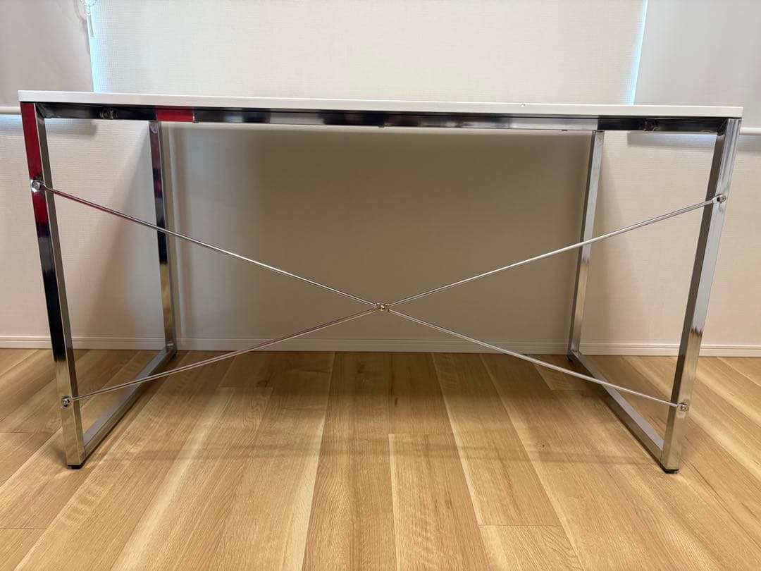 サンワダイレクト パソコンデスクW120×D60×H70cm・鏡面仕上げ