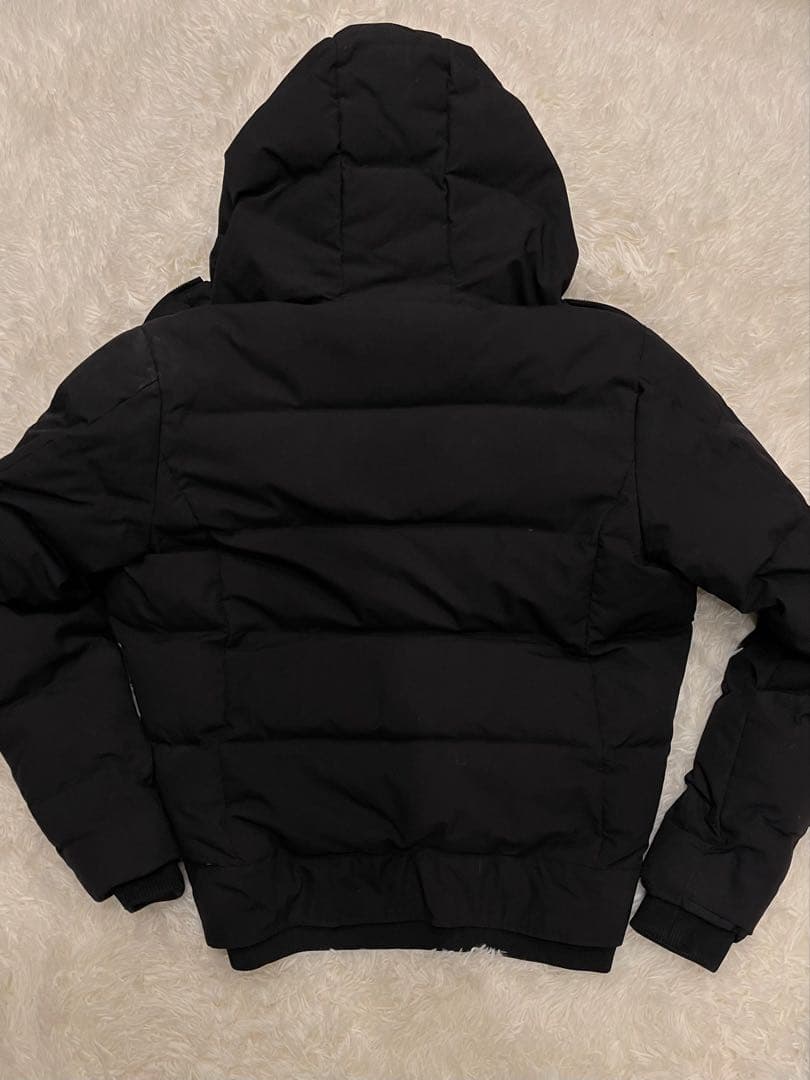 【極美品】AKM 最高級レイヤード ダウンジャケット 黒 二重Wジップ仕様