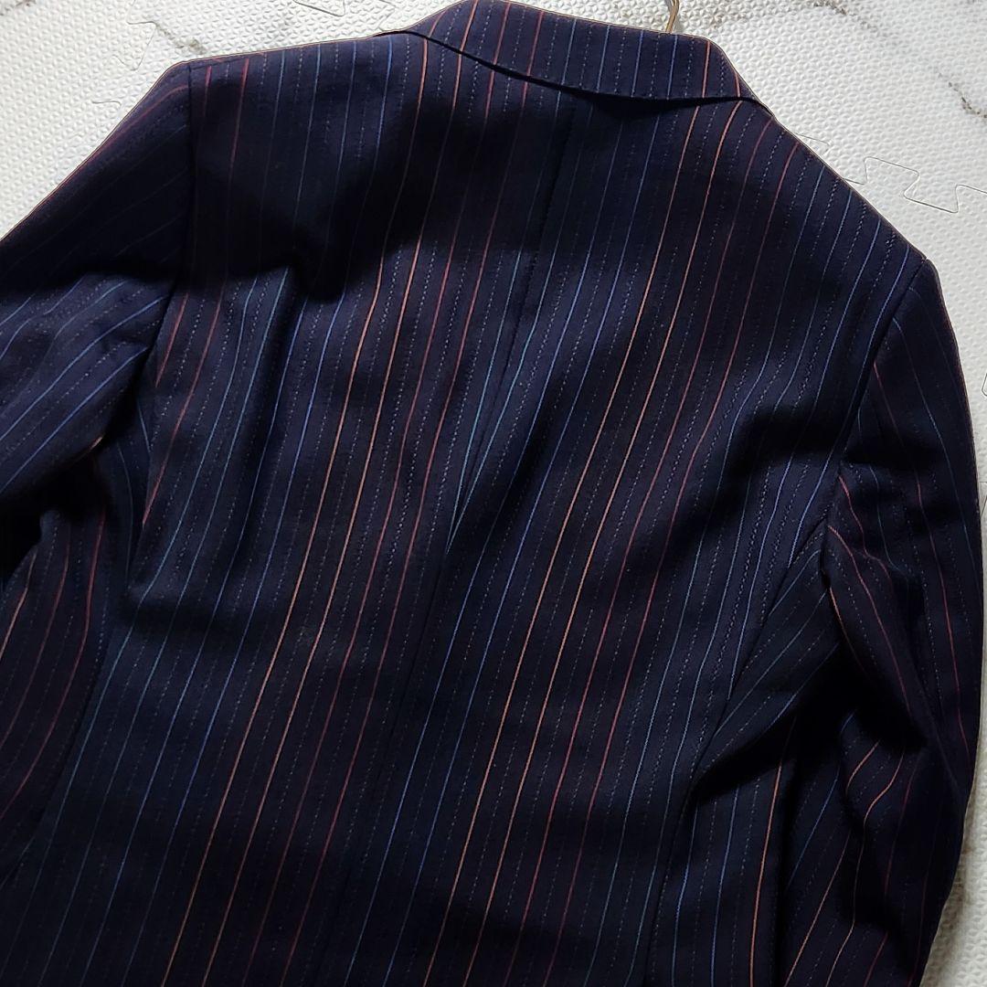 極美品✨L相当 エトロ スーツ ペイズリー総柄 ストライプ マルチカラー