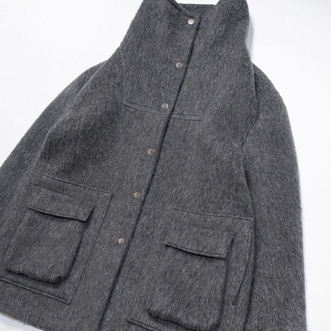 2025AW 美品 HELLA ヘラ wool shaggy coat グレー