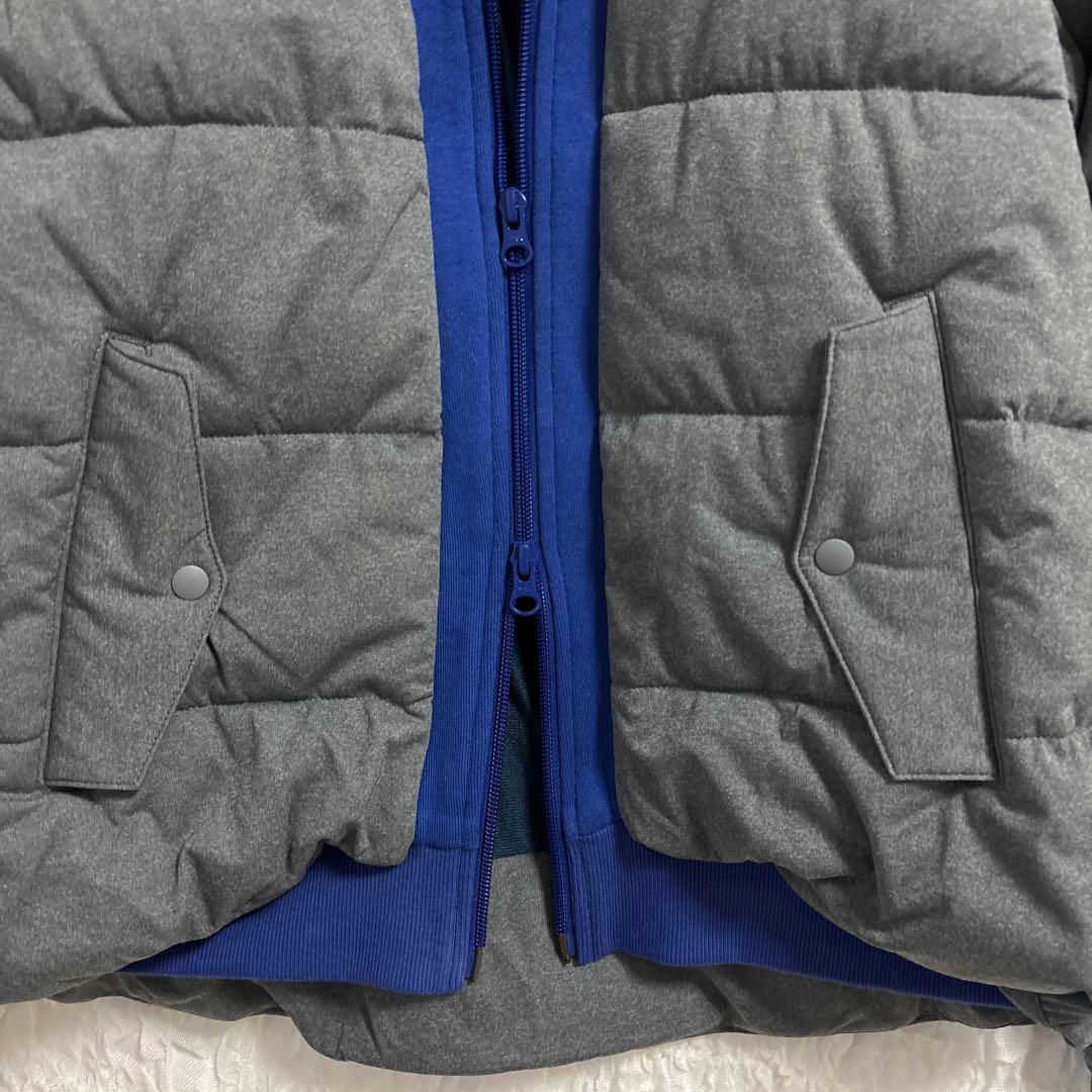 ジャックバニー フード 中綿 ダウン ジップアップ ジャケット ロゴ ワッペン