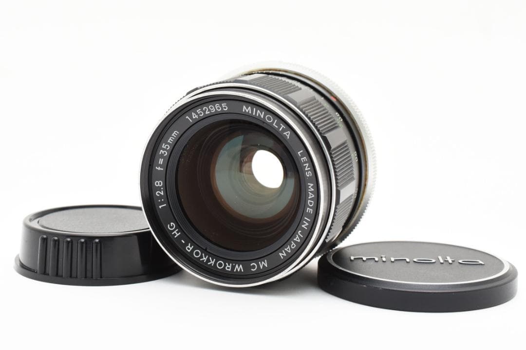 ミノルタ MC W.ROKKOR-HG 35mm F2.8 MF 広角レンズ