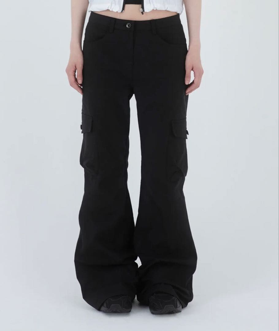 パンツ MISEKISEOUL Pocket cargo bootscut pants