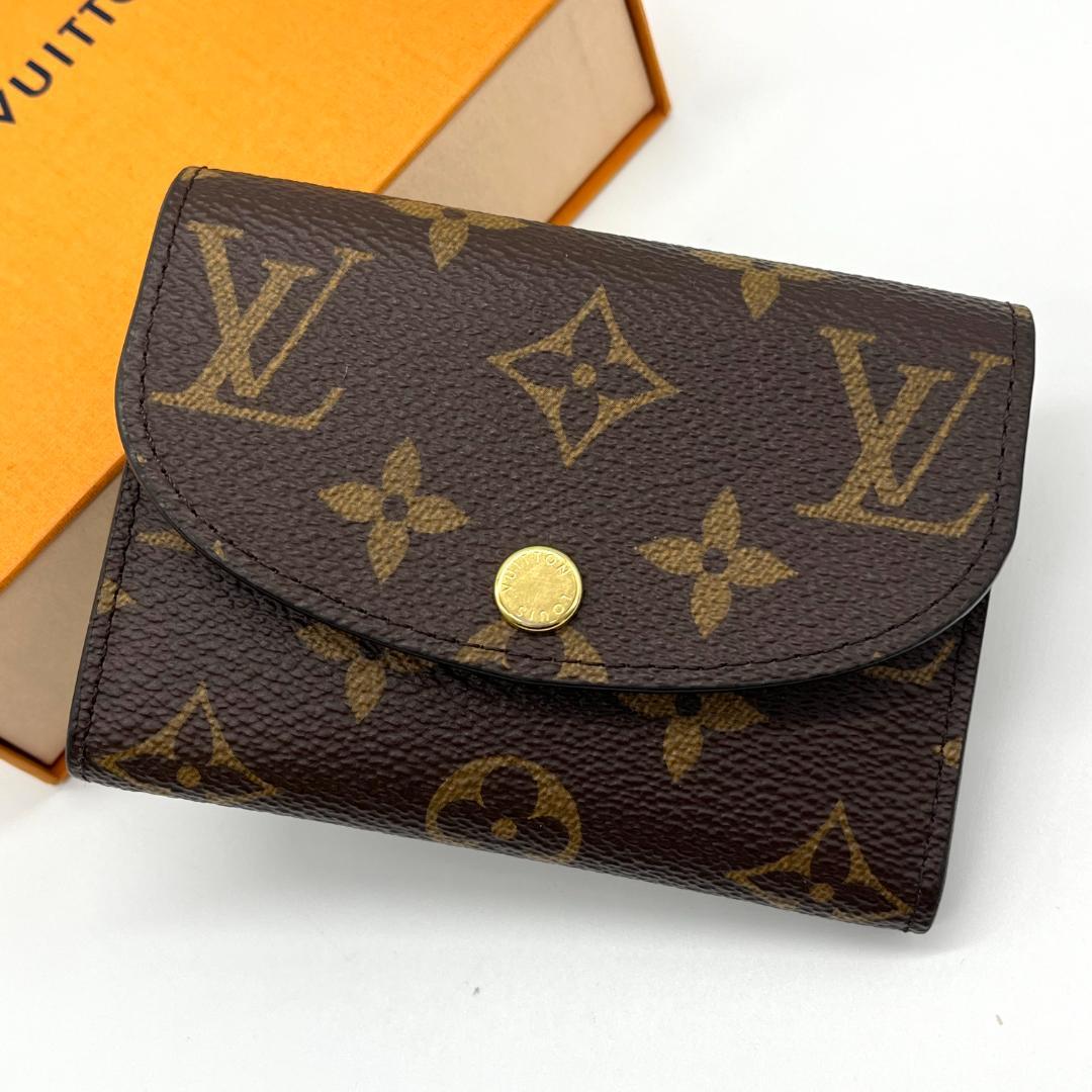 【美品】　現行品　ポルトモネ　ロザリ　モノグラム　フューシャ　箱保存袋