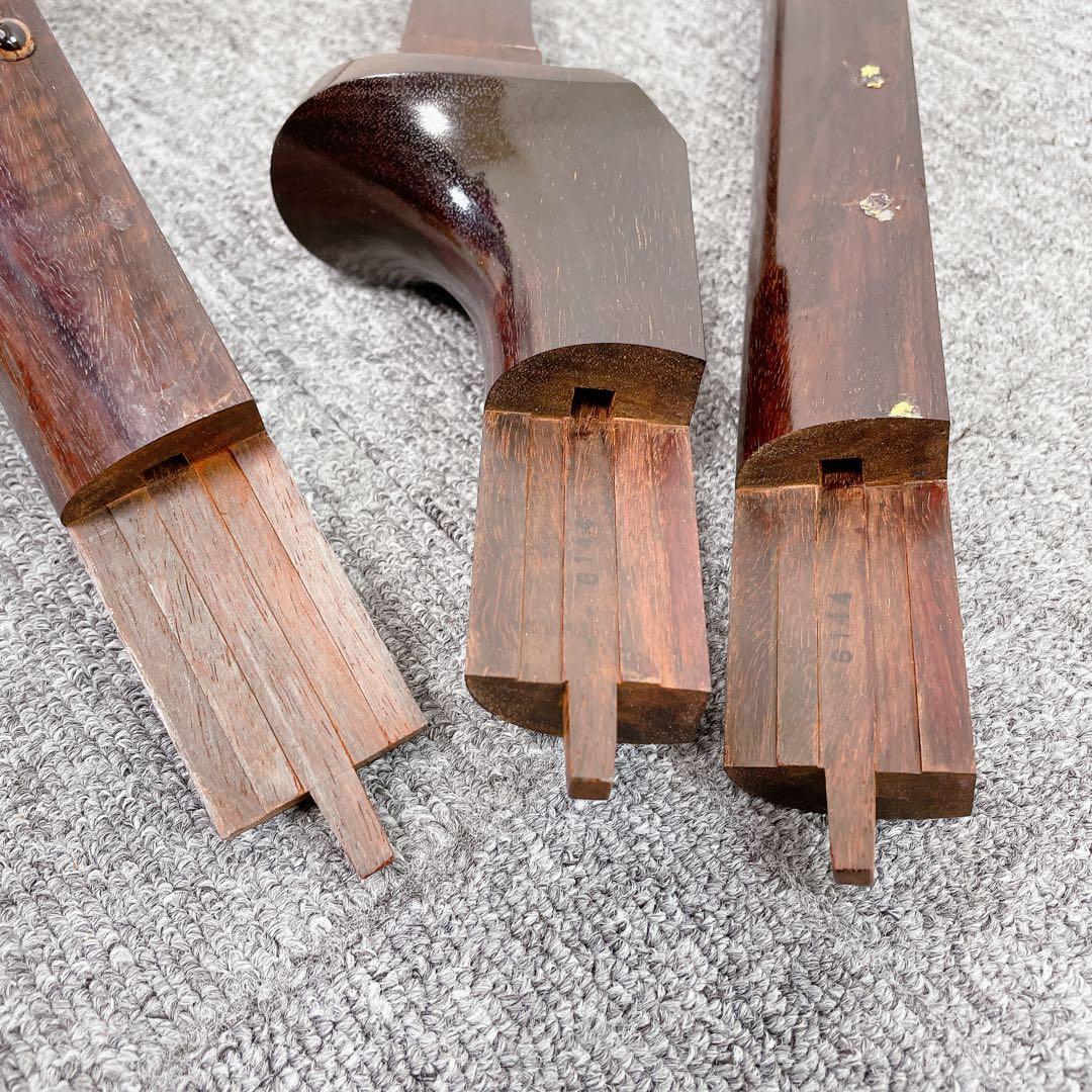 専用　津軽三味線 太棹 紅木 犬皮 綾杉彫り 段違い溝 東さわり 和楽器 三味線