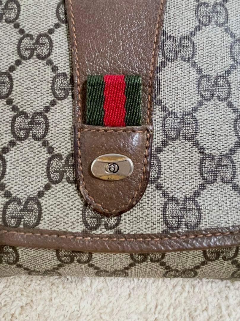 GUCCI グッチ GGスプリーム クラッチバック セカンドバックPVC レザー