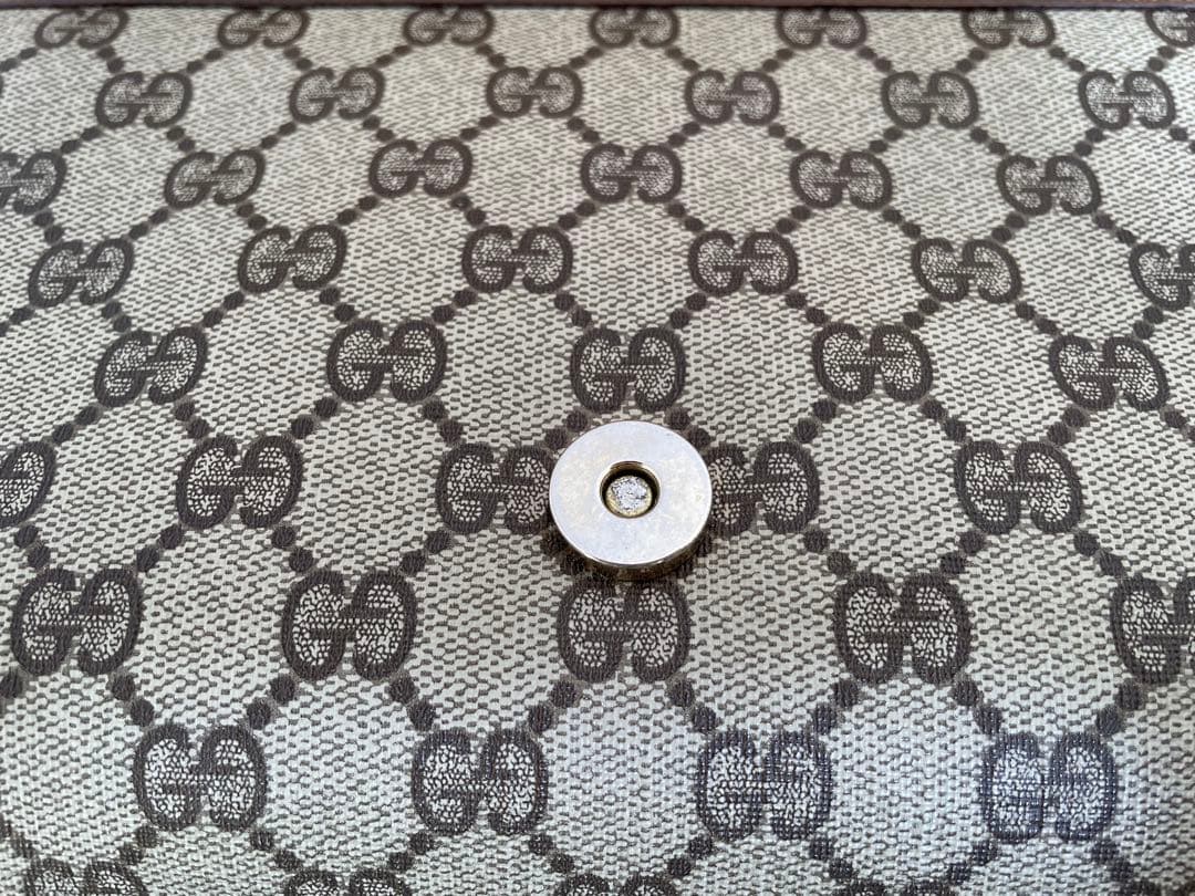 GUCCI グッチ GGスプリーム クラッチバック セカンドバックPVC レザー