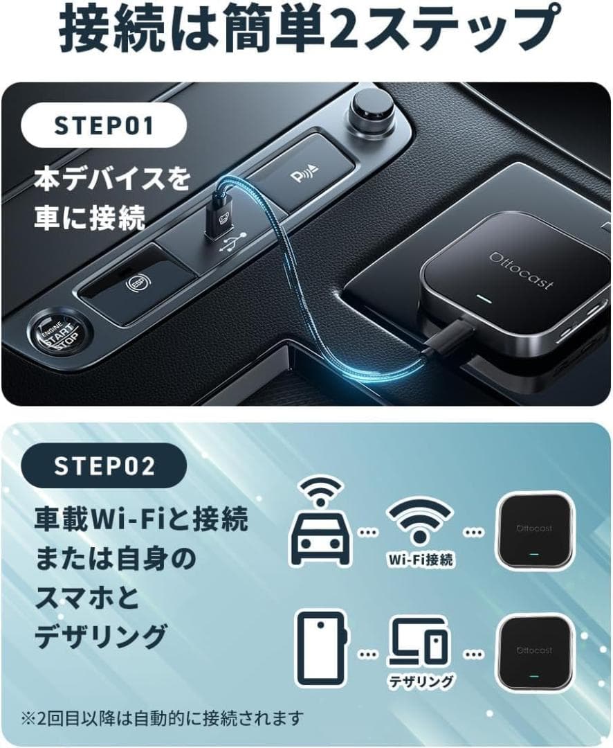 CarPlay AI Box Android 13.0 ワイヤレス 無線化 用