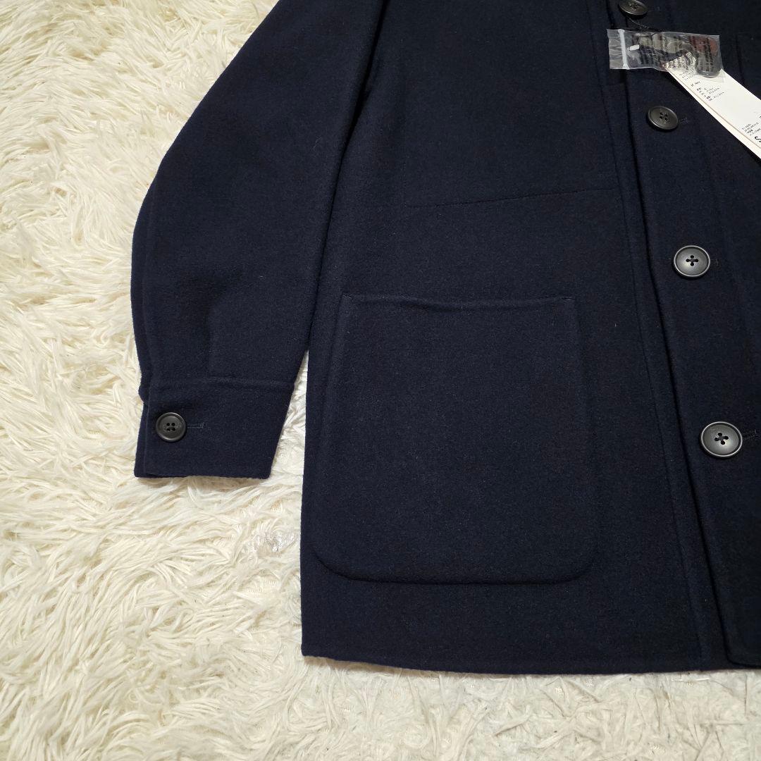 タグ付き JILSANDER×UNIQLO ウールブランドオーバーサイズシャツS