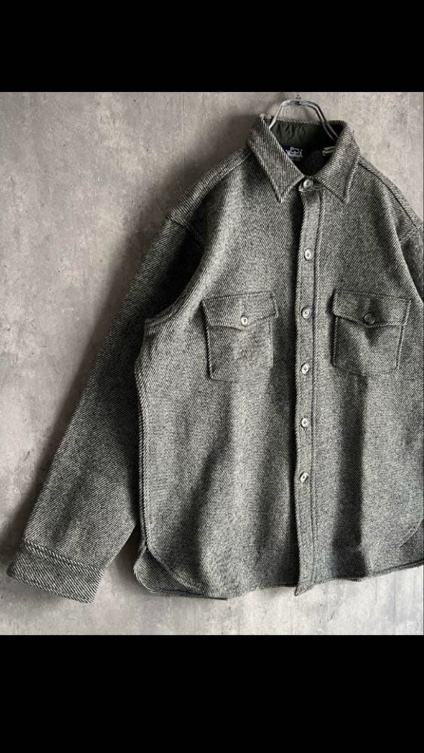 80s　WOOLRICH　ウールリッチ　ウールワークジャケット　USA製　L