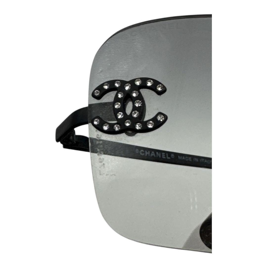 シャネル リムレス サングラス ココマーク ラインストーン レディース メンズ