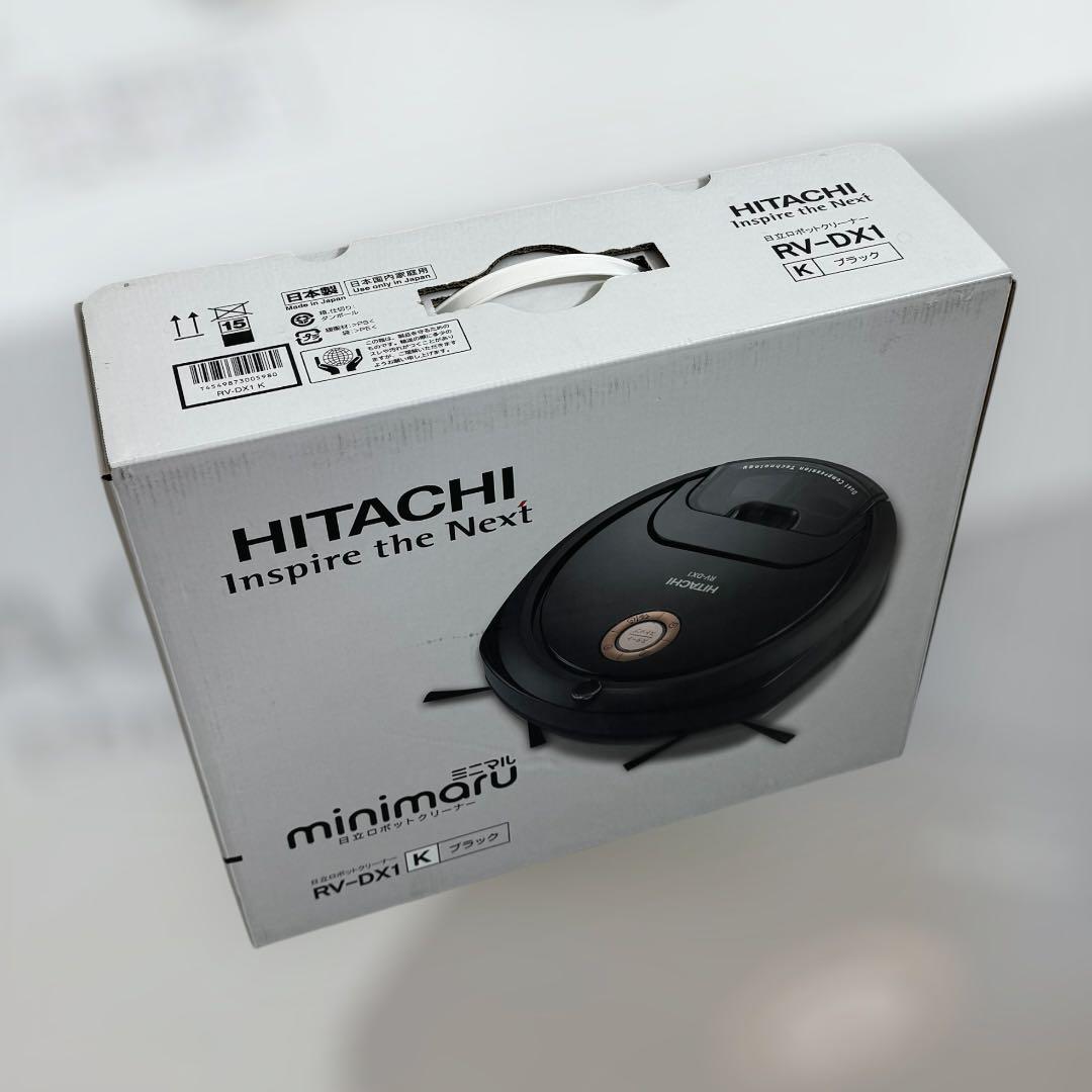 8456.日立 ミニマル ロボット掃除機 RV-DX1 ブラック