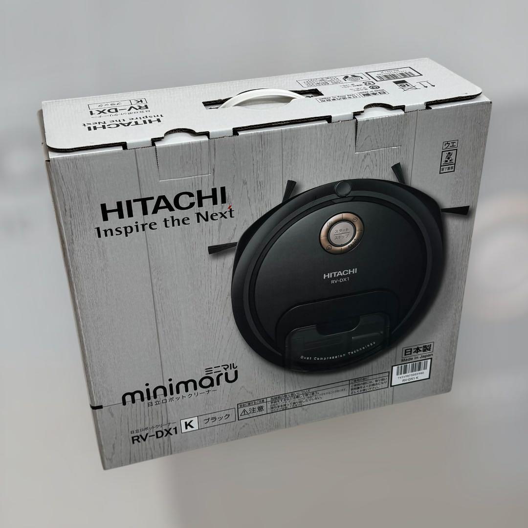 8456.日立 ミニマル ロボット掃除機 RV-DX1 ブラック