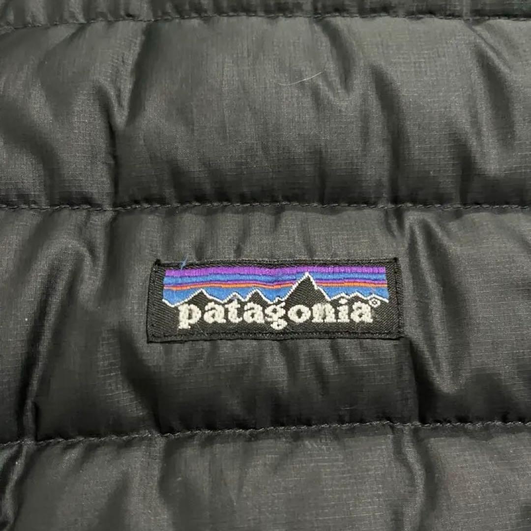 00s 黒 Patagonia ダウンセーターフーディー ダウンパーカ