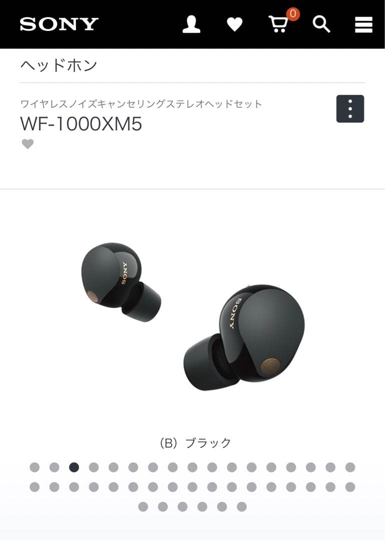 Sony WF-1000XM5 ワイヤレスイヤフォン ブラック