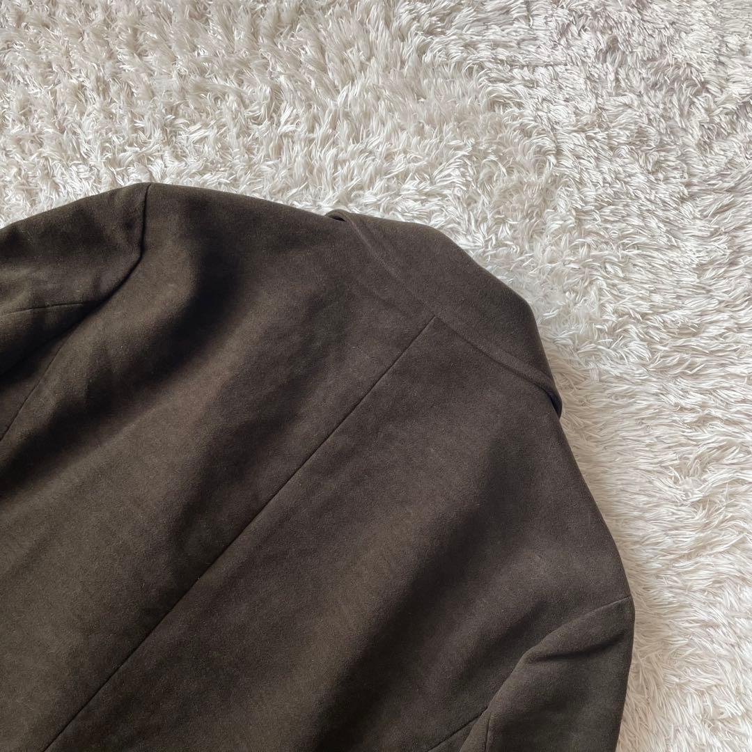 マーガレットハウエル 美品 メルトンテーラードジャケット 2 ブラウン