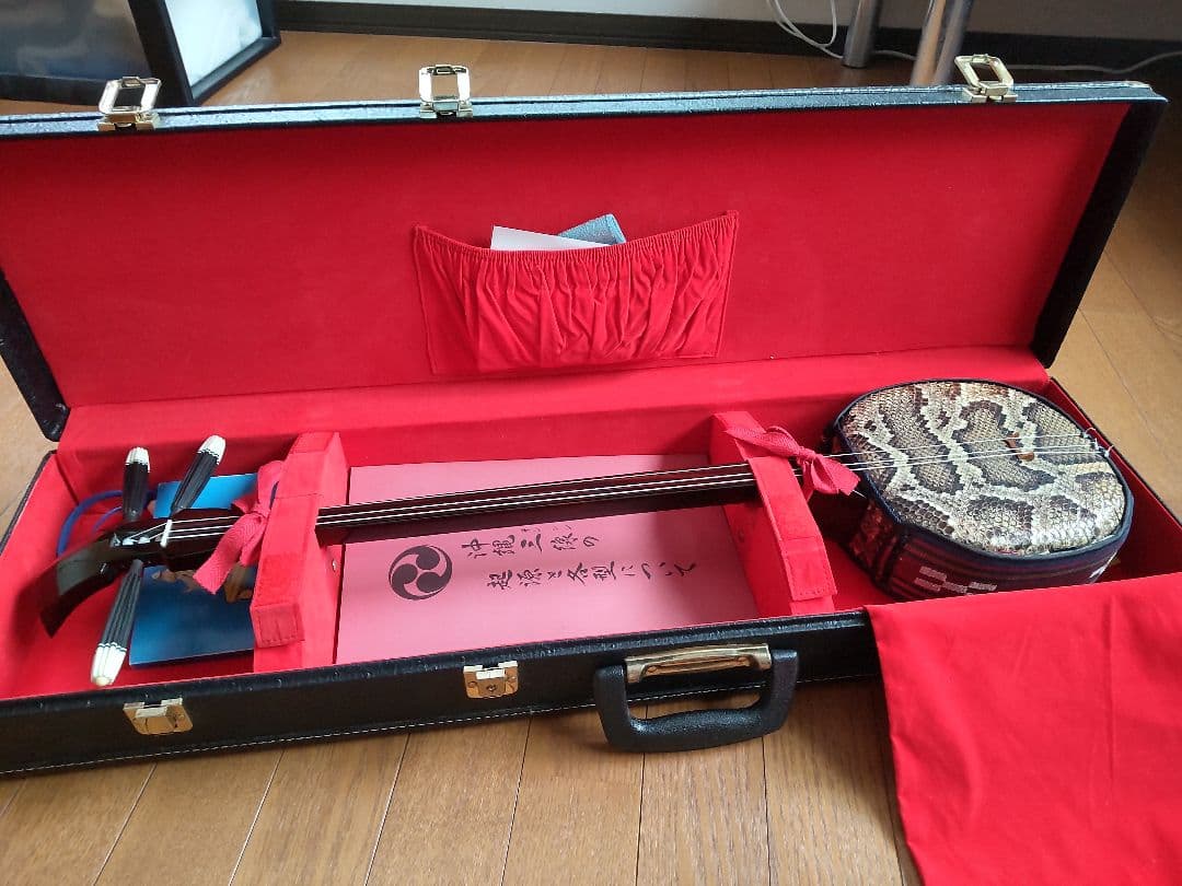 沖縄三線 知念大工型 スンチー塗り（値引き中）