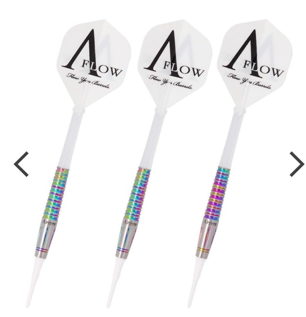 ダイナスティー　A FLOW リエル7 バレル　シャフト　虹色　ダーツセット