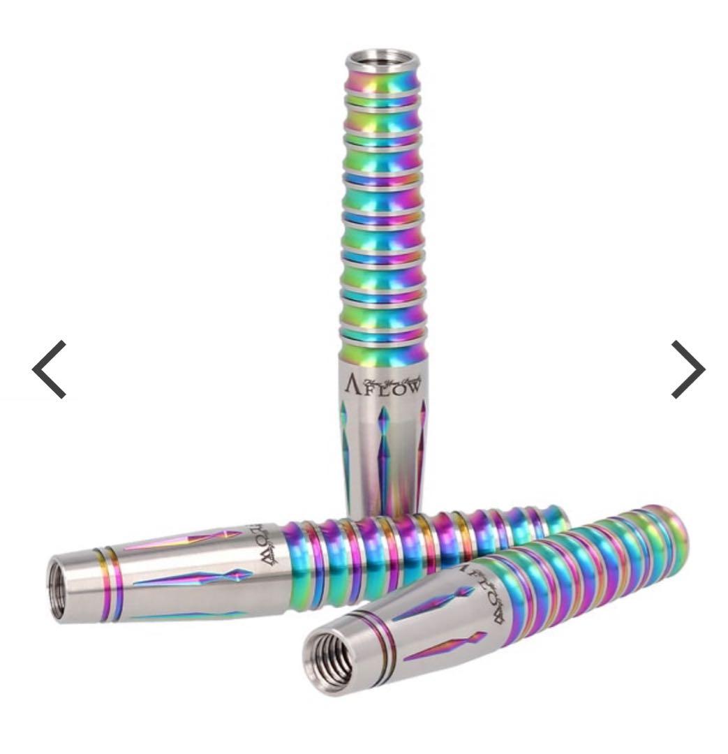 ダイナスティー　A FLOW リエル7 バレル　シャフト　虹色　ダーツセット