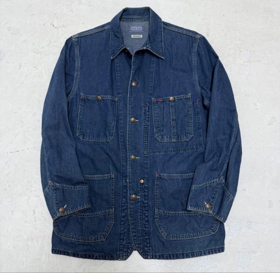 BLUE BLUE ブルーブルー デニムカバーオール M日本製 聖林公司