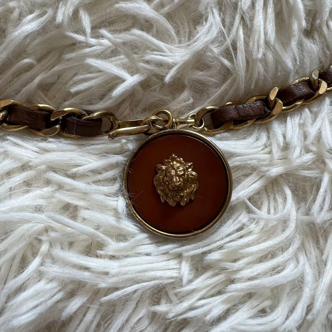 【極美品】シャネル ベルト チェーン ライオン 希少 レア