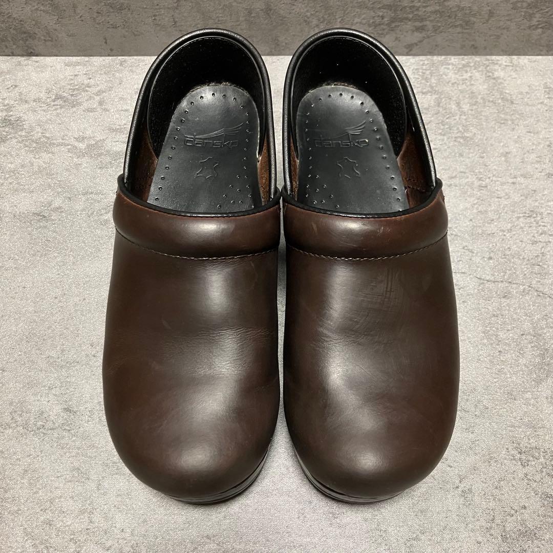 極美品　ダンスコ　プロフェッショナル　オイルドレザー　ブラウン　2195