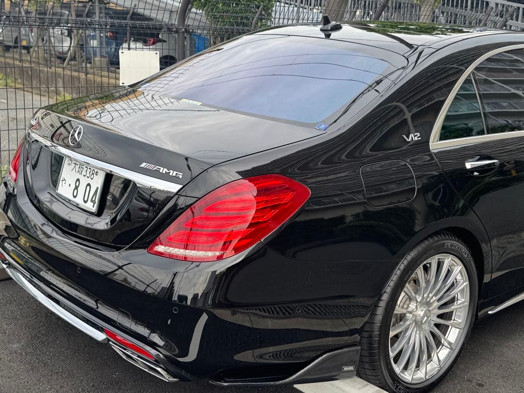 特注品‼️ ベンツW222共通 フェンダー＆リアサイドエアロ ドライカーボン ❣️