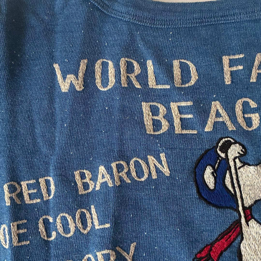 DENIM DUNGAREE 02 スヌーピー 刺繍　トレーナー　スウェット