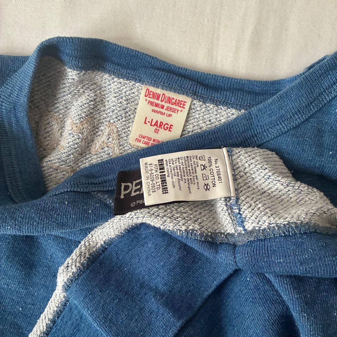 DENIM DUNGAREE 02 スヌーピー 刺繍　トレーナー　スウェット