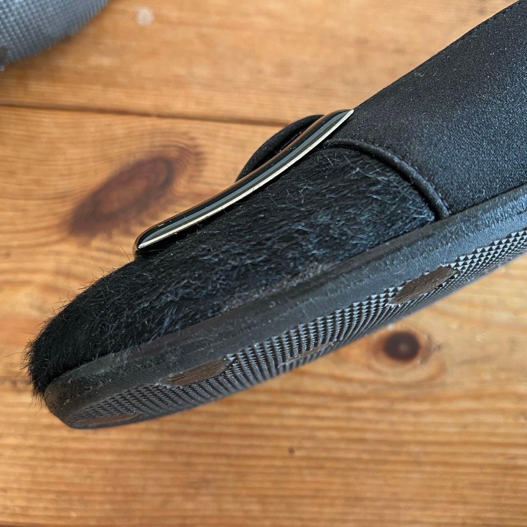 GUCCI グッチ スクエアトゥ ハラコ ミュール シルバーバックル ビーズ