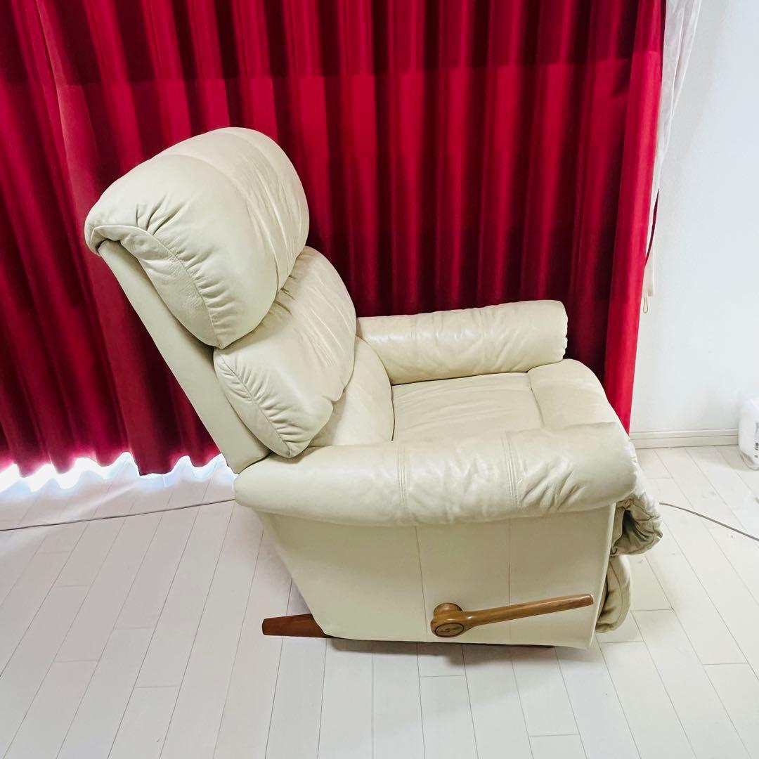 LAZBOY レイジーボーイ　定価24万　本革ロッキング　リクライチェアソファ.