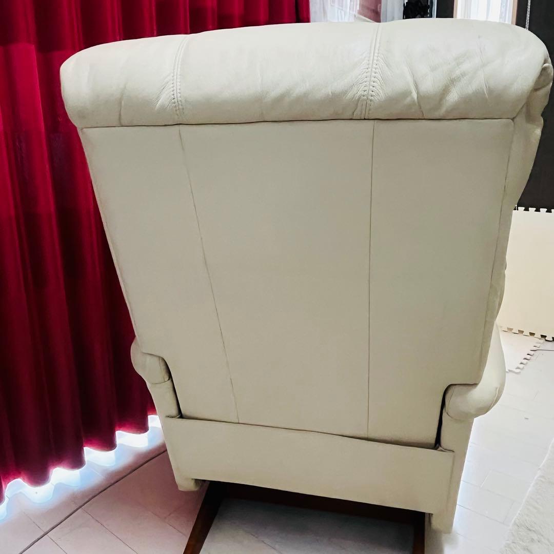 LAZBOY レイジーボーイ　定価24万　本革ロッキング　リクライチェアソファ.