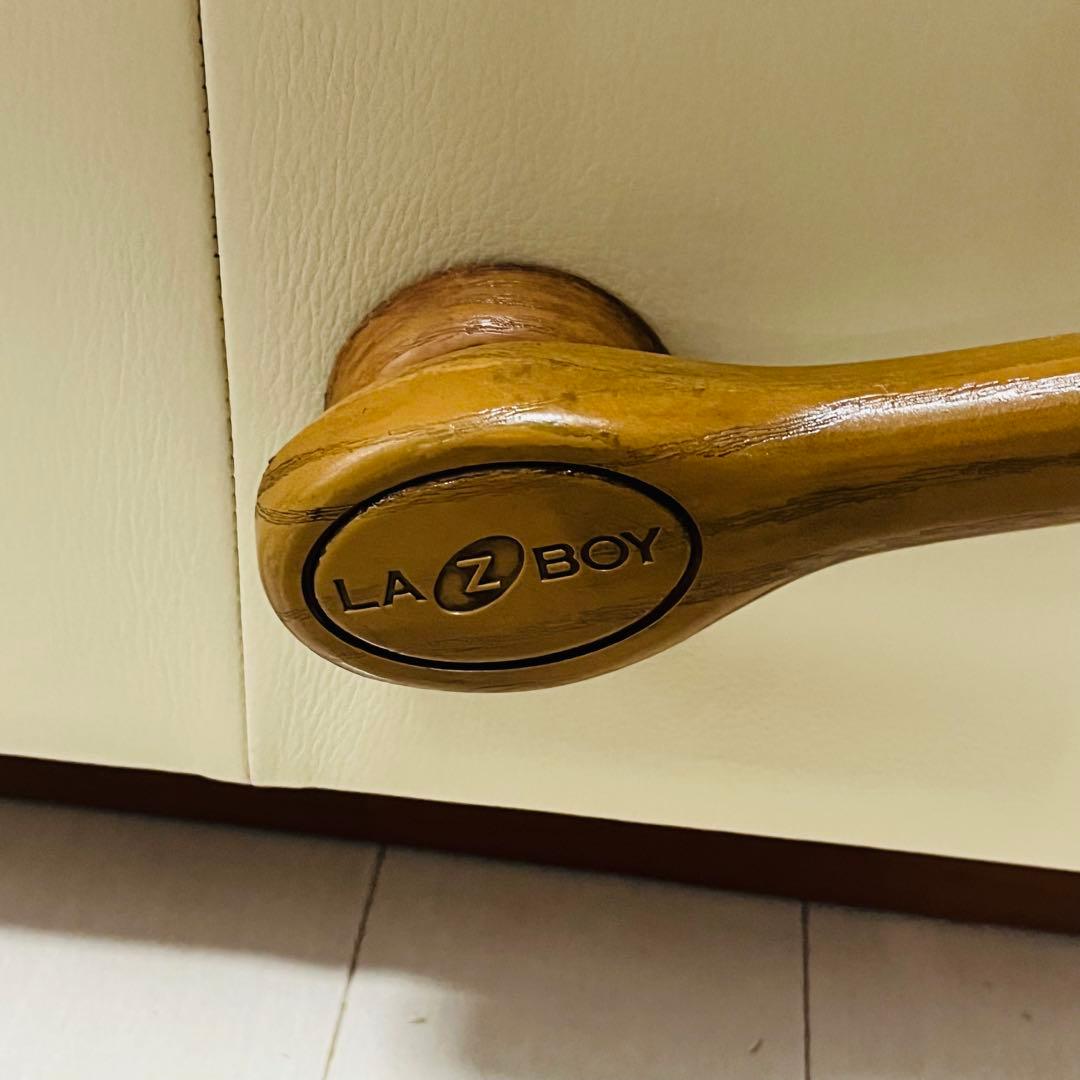 LAZBOY レイジーボーイ　定価24万　本革ロッキング　リクライチェアソファ.